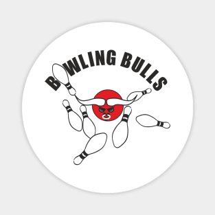 BOWLING BULLS (black) Magnet